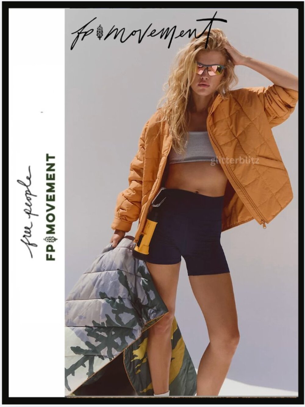 New Free People Pippa Packable Puffer Jacket FP Movement Toasted Coconut - Large